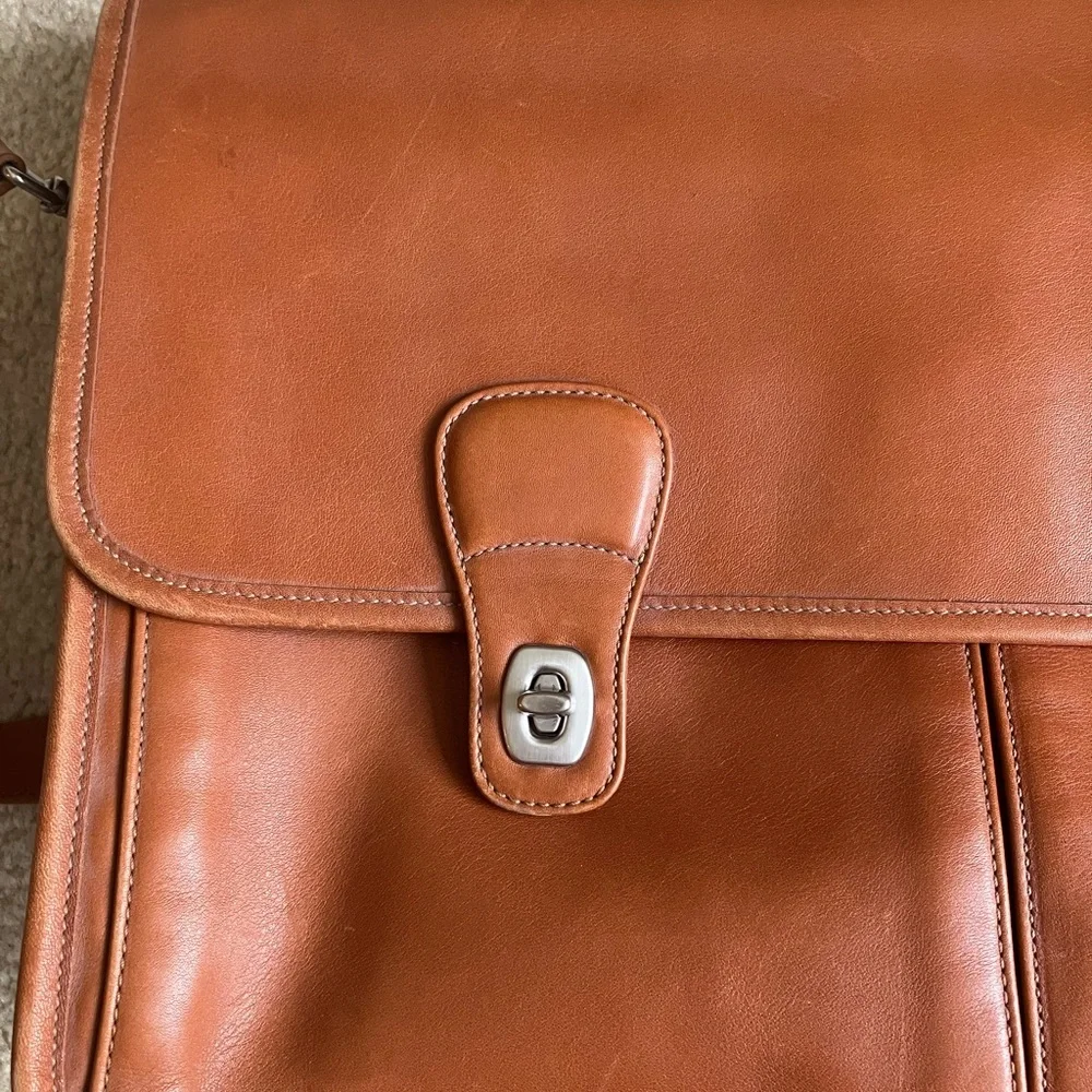 Vintage Coach Leather Laptop Bag - Picture 3 of 12